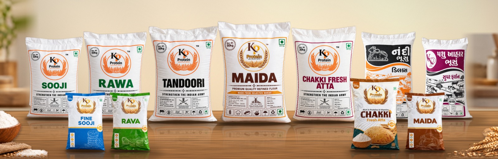 K P Protein grain and wheat-based product range